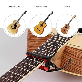 QinWenYan Capo Guitare Accessoires d’instrument Alliage de Zinc de Guitare Capo Capos avec Tampon de Gel de silice de… - Les Beatles, Paul McCartney, John Lennon, RIngo Starr, George Harrison QinWenYan Capo Guitare Accessoires d'instrument Alliage de Zinc de Guitare Capo Capos avec Tampon de Gel de silice de… – Image 5