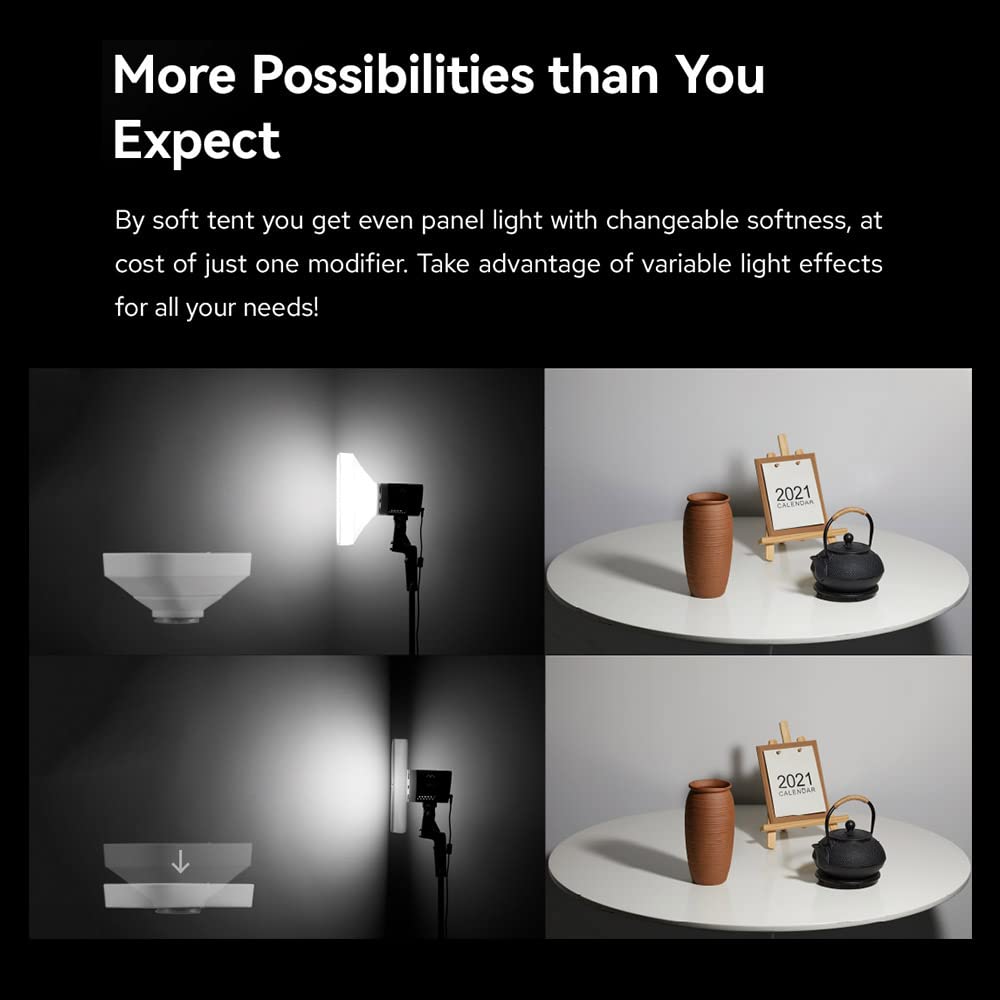 Godox ML-CS1625 Kit Tenda Morbida con 3 Adattatori per Fotografia Luce Flash Fotografia in Studio Ritratto Live Stream