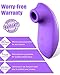 BOMBEX Clitoral Sucking Vibrator, Clit Sucker with 10 Frequencies, Waterproof & Rechargeable Clitoris Nipple Stimulator, Adult Sex Toy for Women Couple (Purple)