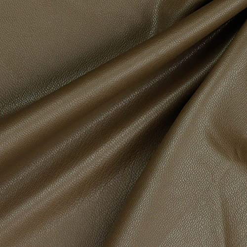 Similicuir souple extensible taupe 1m tissu élastique pour habillement