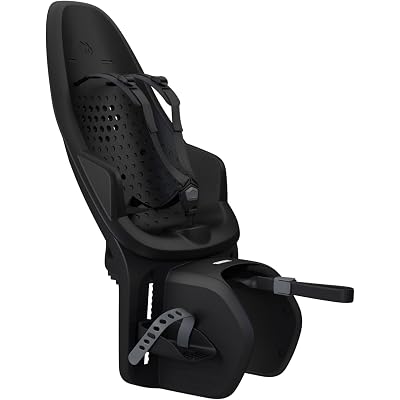 Thule Yepp 2 Maxi Child Bike Seat Compatible with MIK HD Bike Racks, Shock-Absorbing Foam seat, Adjustable footrests and 5-Point Harness