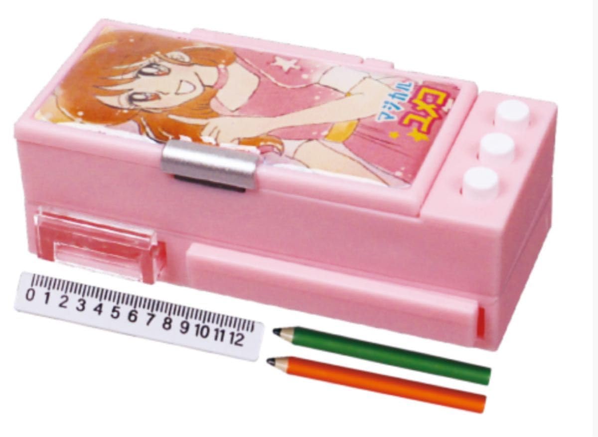 Amazon.co.jp: ギミック筆箱 マスコット 少女漫画風B : 文房具