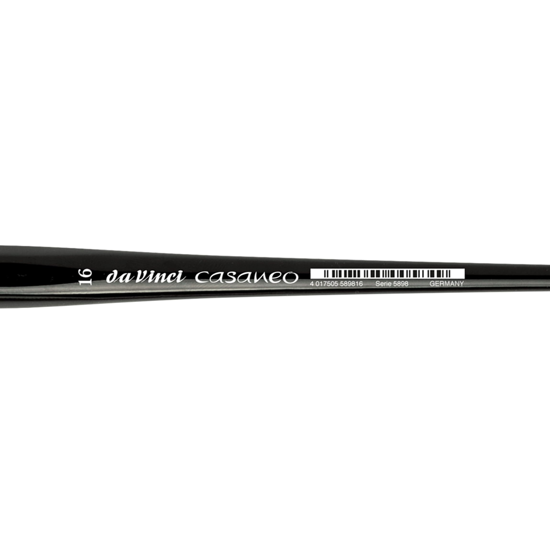 da Vinci, CASANEO, Pincel para Acuarela, Fibras sintéticas, Pincel para Artistas, Pintura Acuarela, Pinturas acrílicas líquidas, Fabricado en Alemania, Redondo, tamaño 10