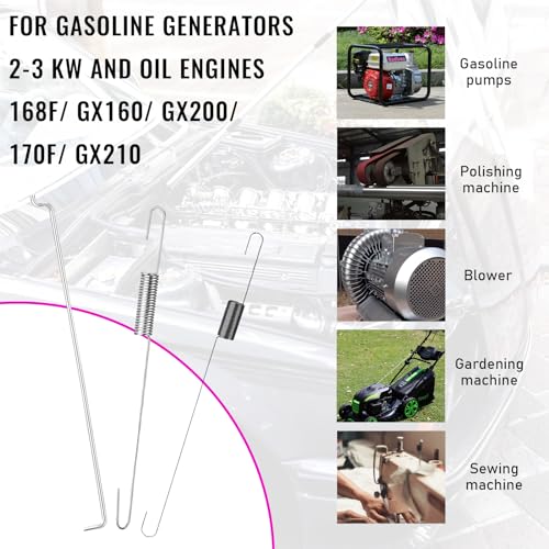 Suvnie 18PCS Throttle Return Spring Linkage Kit, Classification Carburetor Governor Connecting Rod Speed Control Spring, Fuel Throttle Return Spring Fit for 168F GX160 GX200 170F GX210 - Thumbnail 4