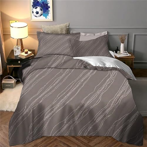 Drap de couette microfibre de qualité supérieure avec impression 3D lignes géométriques