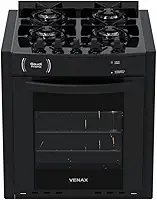 Fogao A Gas De Embutir Gaudi Prisma Vitreo Bl 4q Preto Gas Glp