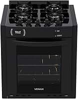 Fogao A Gas De Embutir Gaudi Prisma Vitreo Bl 4q Preto Gas Glp