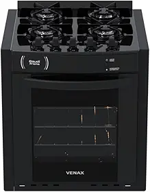 Fogao A Gas De Embutir Gaudi Prisma Vitreo Bl 4q Preto Gas Glp