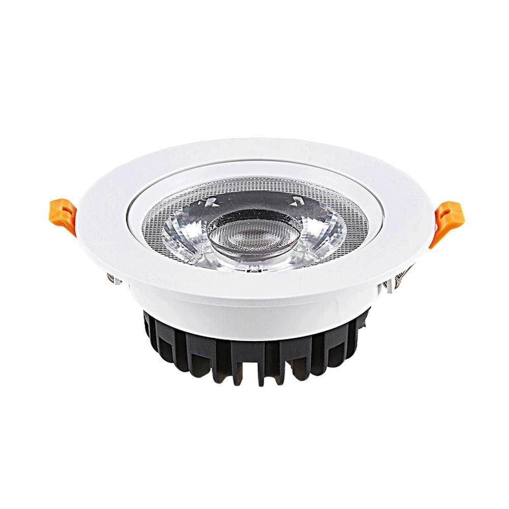 YNBSHGAA Recessed LED Embedded Integrated Downlight Aluminum Round Panel Ceiling Light Modern Recessed Ceiling Flat Lamps Ultra Brightness Integrated,6000k White Light-3W