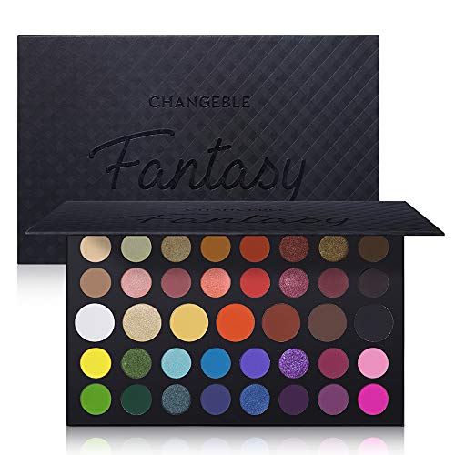 39 Colors Fantasy Eyeshadow Makeup Palette Set, Professional Matte Shimmer Glitter Highly Pigmented Blending Artist Eye Shadow Pallets (1)