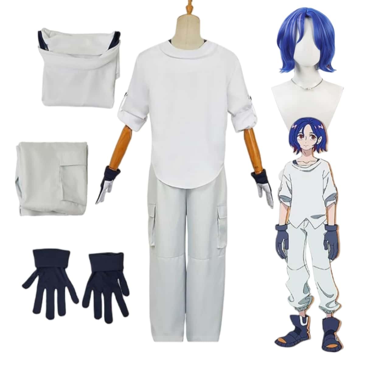 ジークアクス シュウジ・イトウ コスプレ衣装 機動戦士ガンダム ガンダム シュウジ イトウ ウィッグ 靴 イベント 学園祭 学芸会 文化祭 ハロウィン Amazon.co.jp: [フム] シュウジ・イトウ コスプレ衣装 ガンダム