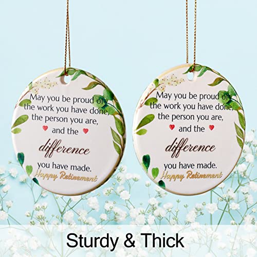 Retired Ornament 2023,Retirement Gifts For Women Man,Retired Gifts For Nurse,Coworker,Teacher Ornament, 3Inch Holiday Keepsake Retirement Christmas Ornaments 2023 #TOP3
