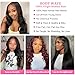 Human Hair Bundles Body Wave 16 18 20 22 Inch 100% Unprocessed Brazilian Body Wave 4 Bundles Human Hair Extensions for Women Quick Weave Natural Color