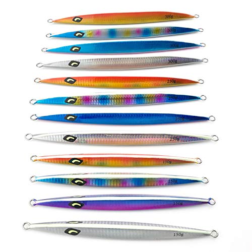 Isca falsa, 150/200/250/300 g isca falsa de peixe de metal biônico isca de pesca marítima acessórios