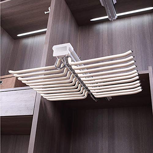 Cintre extractible pour pantalons 22 bras en acier beige