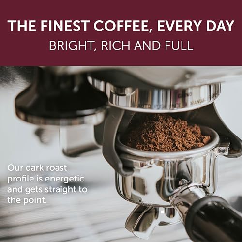 Image of illy Ground Espresso Coffee, Intenso Dark Roast, 8.8oz, 12 Pack | 100% Arabica, Premium Italian Coffee, Pre-Ground for Espresso Machines