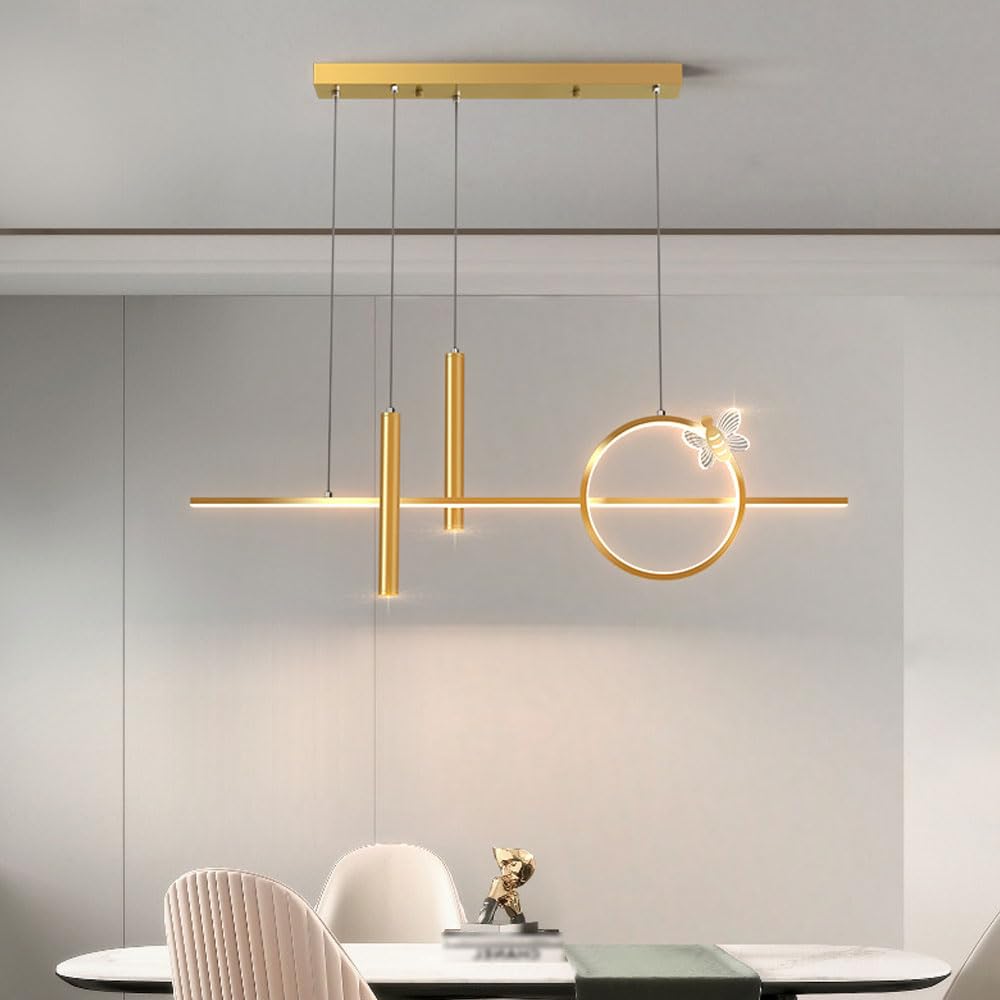 Lustre de luxe léger LED 150 cm suspendu en acrylique premium