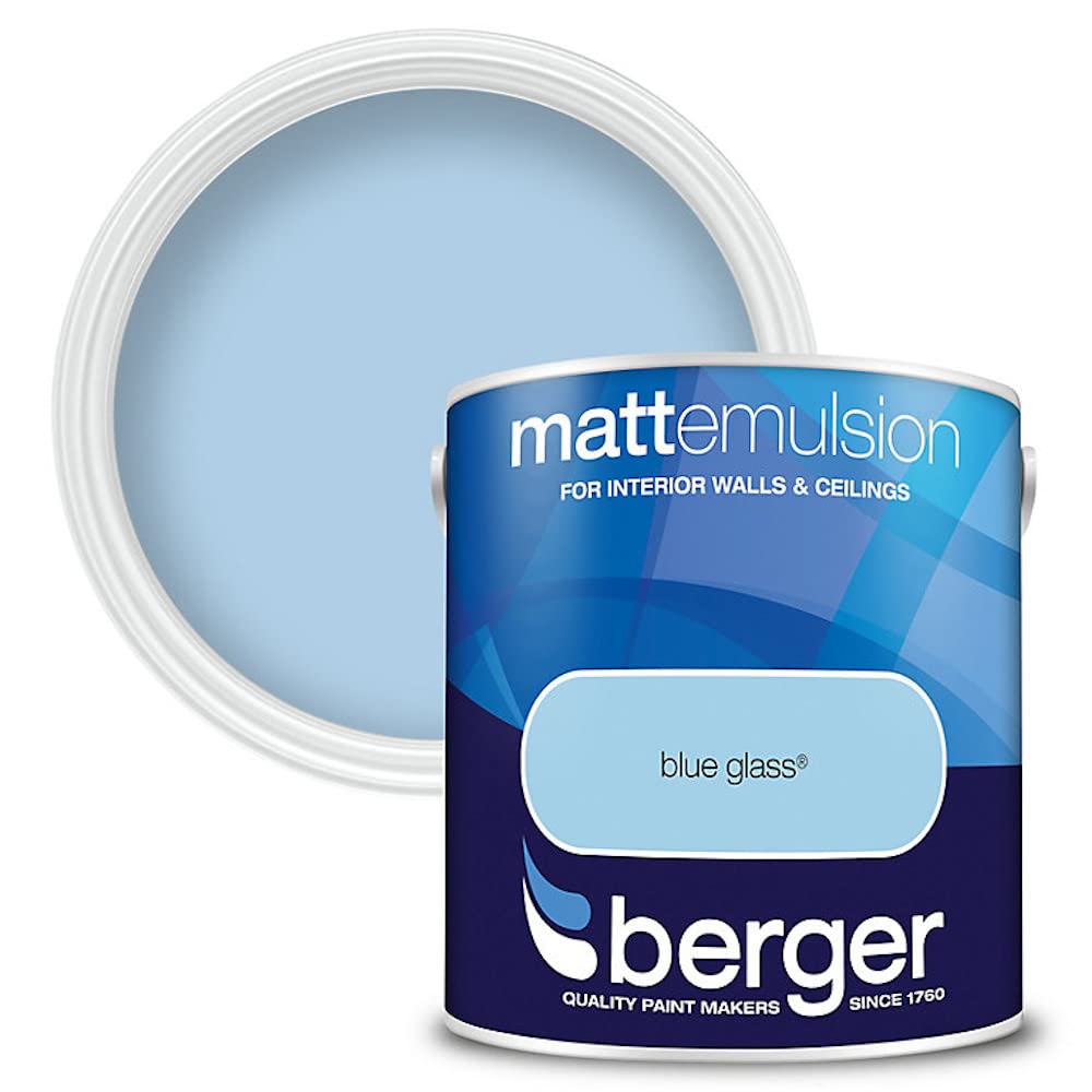 Berger Matt Emulsion - Interior Paint - Blue Glass - 2.5L