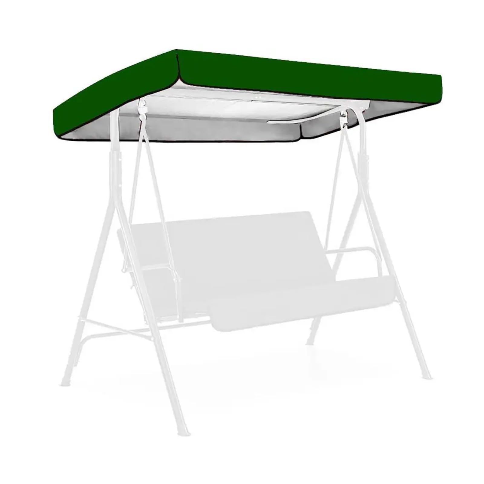 Swing Chair Canopy Replacement Outdoor Courtyard Swing Ceiling 1.90x1.32x0.15m Waterproof Protection Snow Rain Sun Shelter Home Garden Sunshade Roof(Color 4)