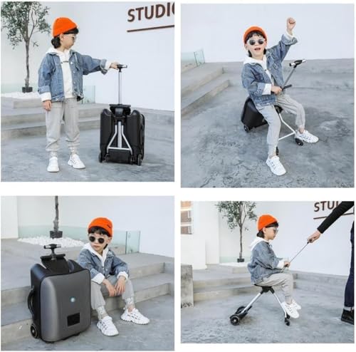 Acnivko] 子供用スーツケース乗れる キッズキャリーケース ラゲッジ