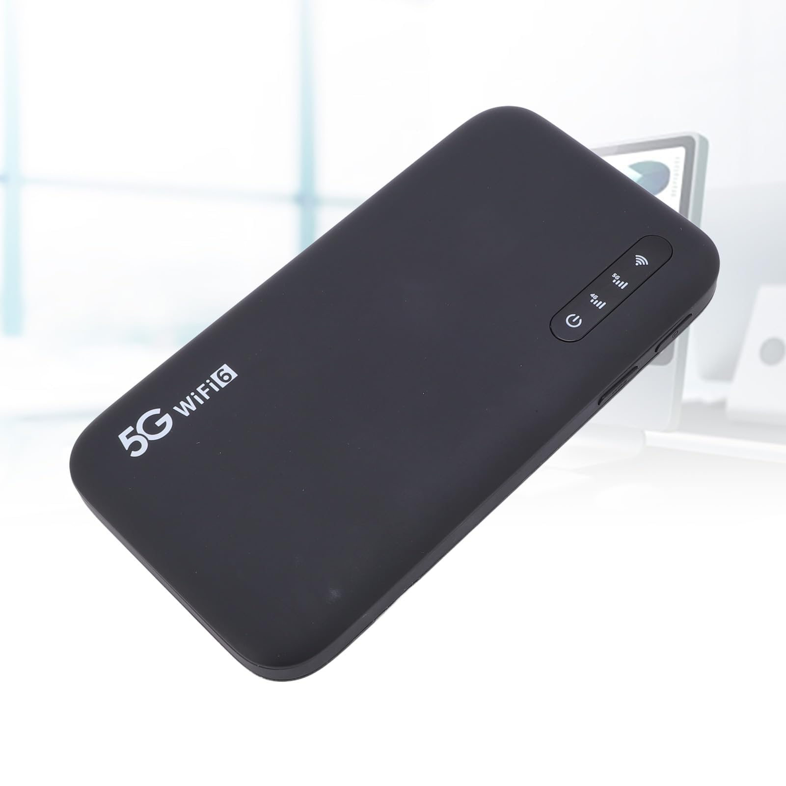 Ejoyous 5G Mobile Hotspot WiFi 6 Router Portatile con Slot per Scheda SIM Fino a 2,77 Gbps Scarica 6100 mAh Batteria IP67 Impermeabile per Viaggi e a Casa