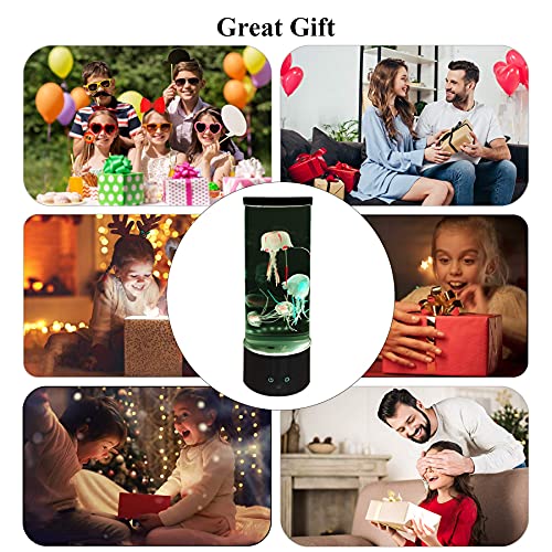 Jellyfish Lamp With Color Changing Mood Light - Round Led Jellyfish Lava Lamp With Remote, Usb Jellyfish Aquarium For Home Office Table Room Decor Gifts For Kids Adults #TOP6