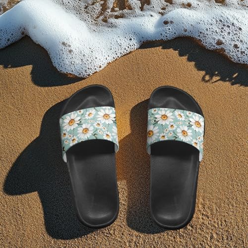 Slide Sandals for Women Men Personalized Flat Slip On Slippers Unisex Beach Flip Flops Comfortable Shower Shoes3