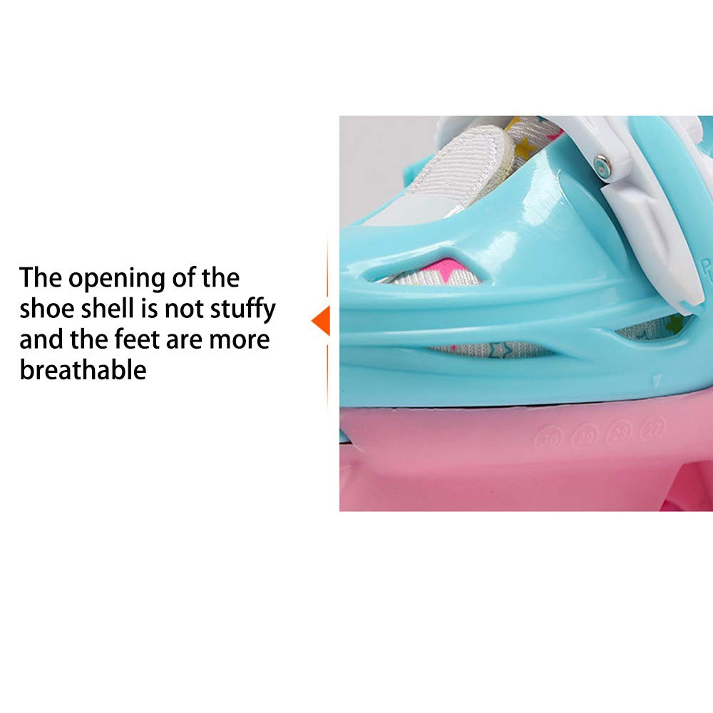 Giovani Bambini Pattini Set Completo Flash Pattini a rotelle per Principianti Pattini a rotelle