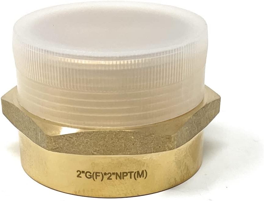 Cascada 2" G Thread (British BSPP) Female to 2" NPT Thread Male Pipe Fitting Adapter - Lead-Free