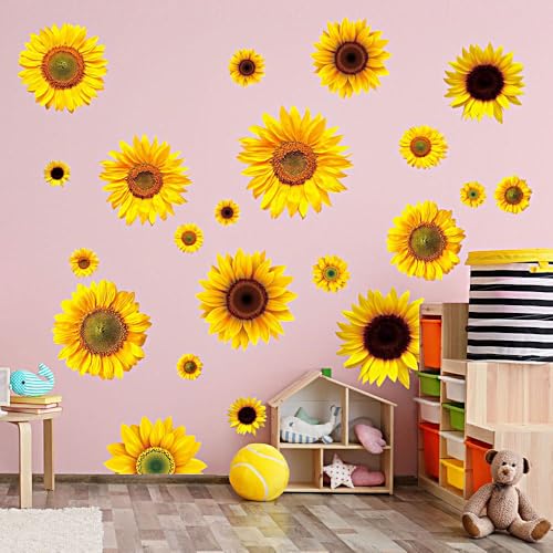 Vinilos Decorativos de Girasol 28 Piezas Impermeables miniatura 2