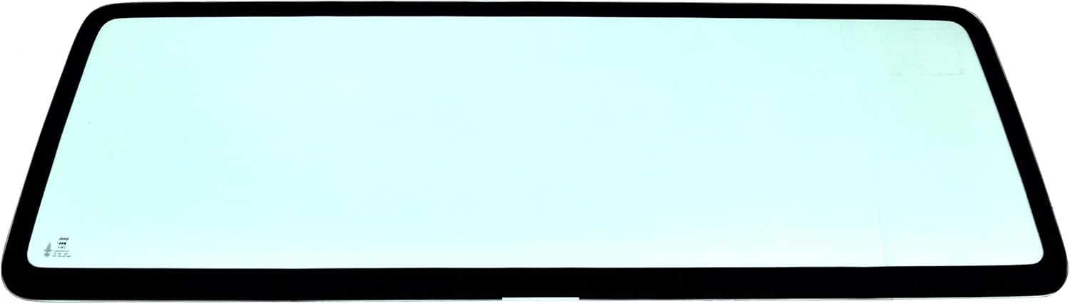APDTY 155119 Windshield Glass; Ceramic Paint Band; Glass Only; Compatible With 1987-1995 Jeep Wrangler