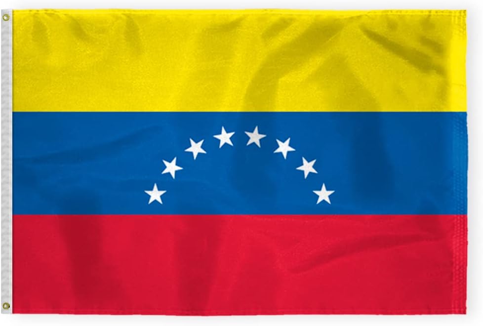 AGAS Venezuela No Seal Flag 2x3 ft Outdoor 200D Nylon Double Stitched Hem Never Rust Brass Grommets Canvas Header Venezuela Flag