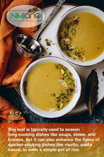 Nimiano Brand Dired Turkish Bay Leaf (Leaves) Freshly Packaged In 2Oz Reusable Bags | 2X2Oz (57G)| Dried Naturally | Hand Selected | Great For Cooking (Pack Of 2) #TOP2