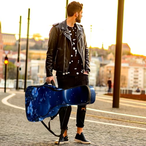 Housse guitare acoustique design lune bleue : le cadeau idéal pour musicien - 6