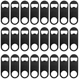 ZCYSRLQIN 24 Pcs Flat Bottle Opener 3.5 x 1.18 inches Black Stainless Steel Beer bottle Openers Heav