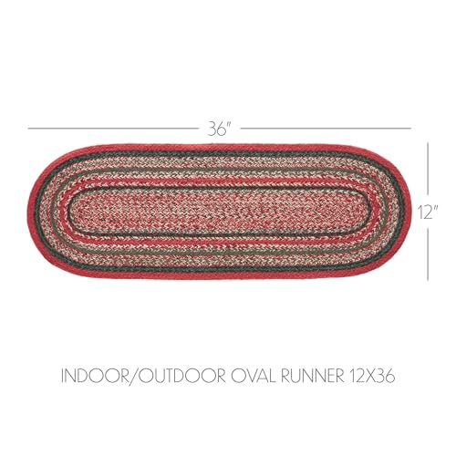 VHC-Brands-Farmhouse-Christmas-Decorations-Forrester-IndoorOutdoor-Oval-Runner-12×36 VHC Brands Farmhouse Christmas Decorations Forrester IndoorOutdoor Oval Runner 12×36
