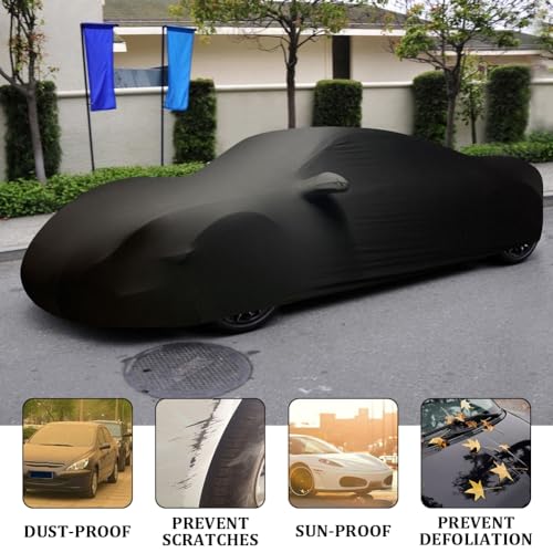 Housse de voiture intérieure velours extensible protection complète auto