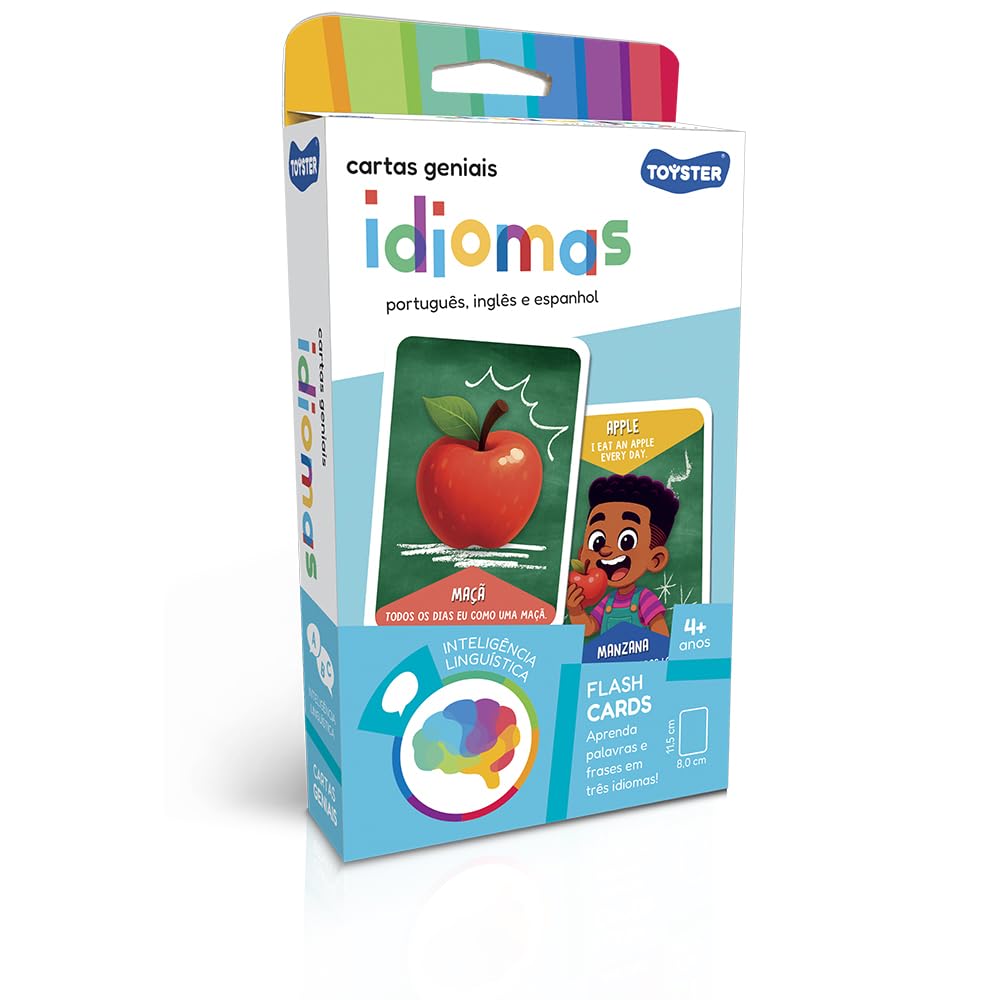 Toyster - Cartas Geniais Idiomas - Português, Inglês e Espanhol