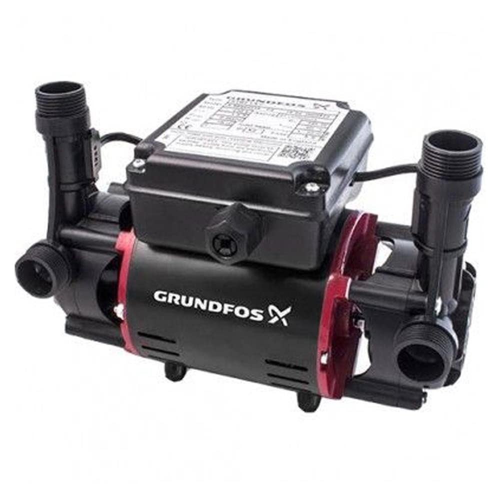 Grundfos Red / Black / Stainless Steel Str2-2.0 C Positive Head Shower Pump