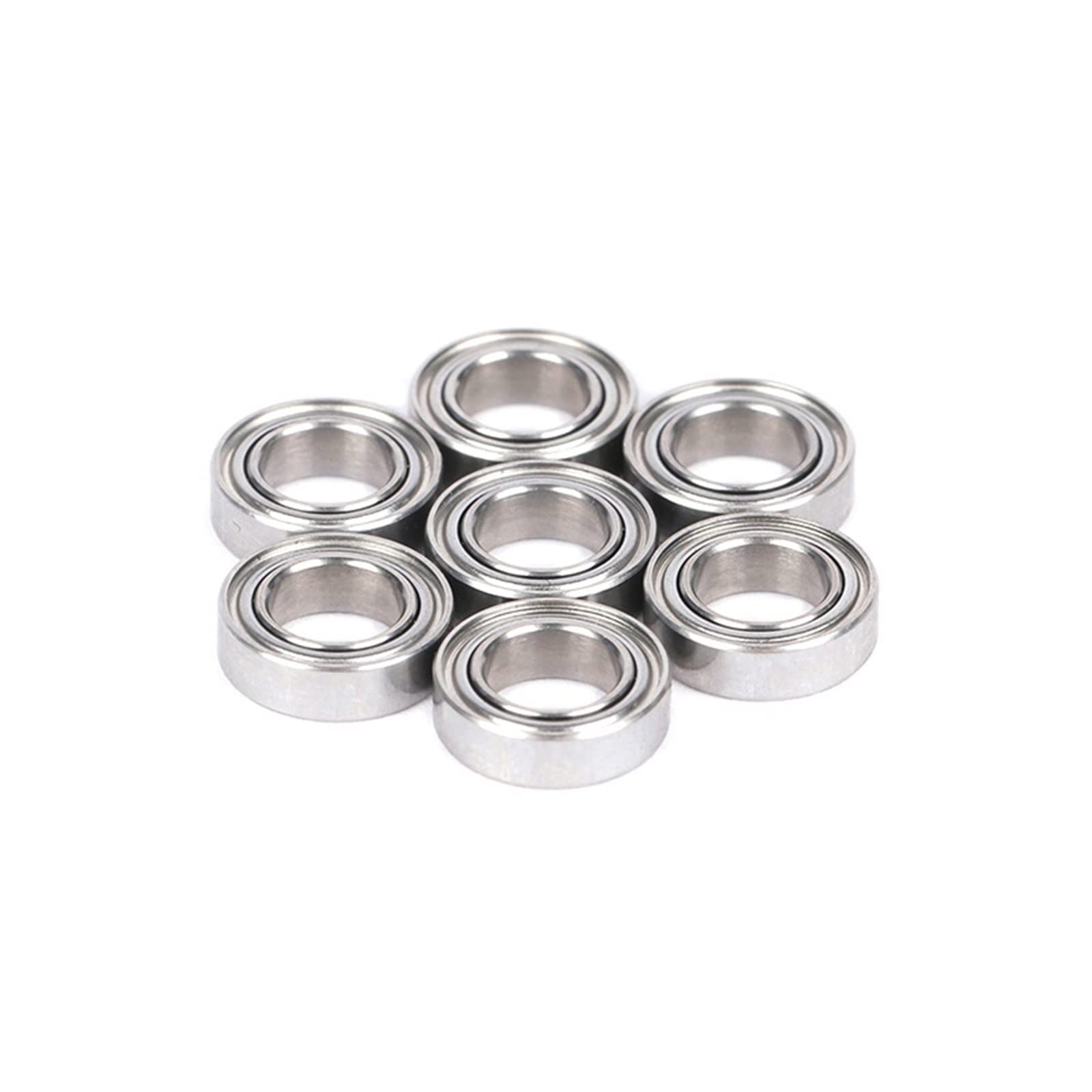 Industrial Bearings 10 piezas de manijas de carrete con rodamientos de cerámica híbridos de 4X7X2,5mm sin grasa de giro rápido for Ball Bearing Skate Bearings