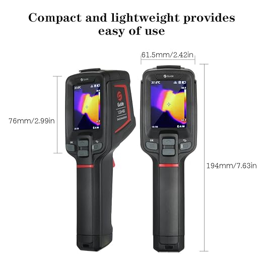 Thermal Imaging Camera, T120 120 x 90 IR Resolution Full Screen Measurement Infrared Thermal Imagers, 25 Hz Refresh Rate Thermal Camera con pantalla LCD de 2.4", rango de temperatura de -20°C a 400°C miniatura 2