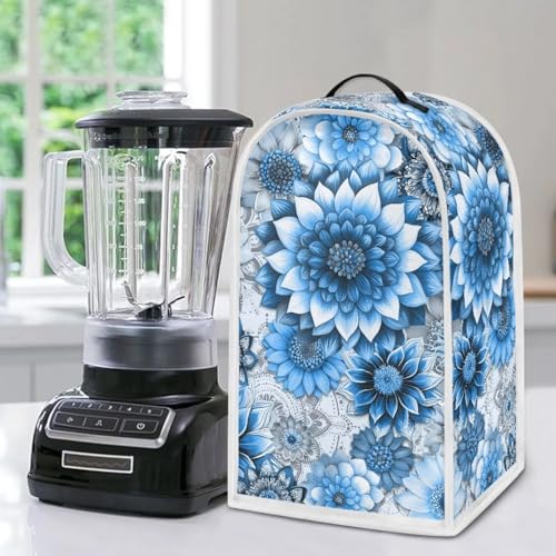 Funda para licuadora con estampado mandala azul miniatura 5