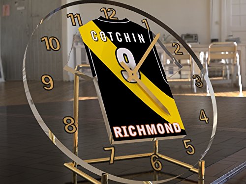 MyShirt123 AFL Australie  Aussie Rules Maillot de football Bureau horloges  n'importe quel nom, n'importe quel Nombre, n'importe quel Team  personnalisation offerte, Homme, Richmond Tigers