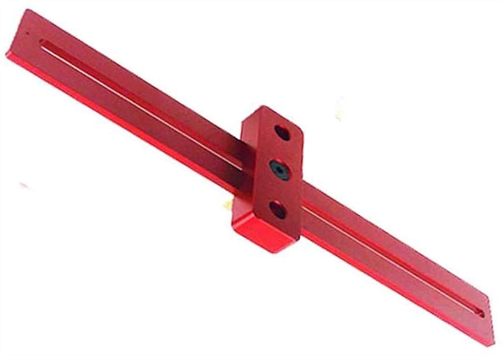 Escuadra de Alta precisión, Regla en Forma de T de aleación de Aluminio roja de 300mm for carpintería DIY medición Dibujo Marcado