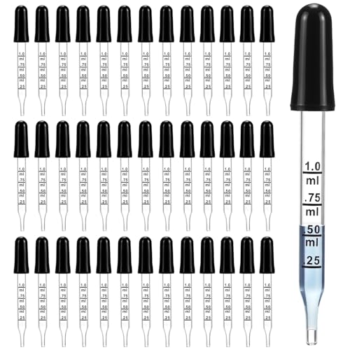 Pipettes compte-gouttes en verre de 1 ml pour vos ateliers d'huiles essentielles fait maison
