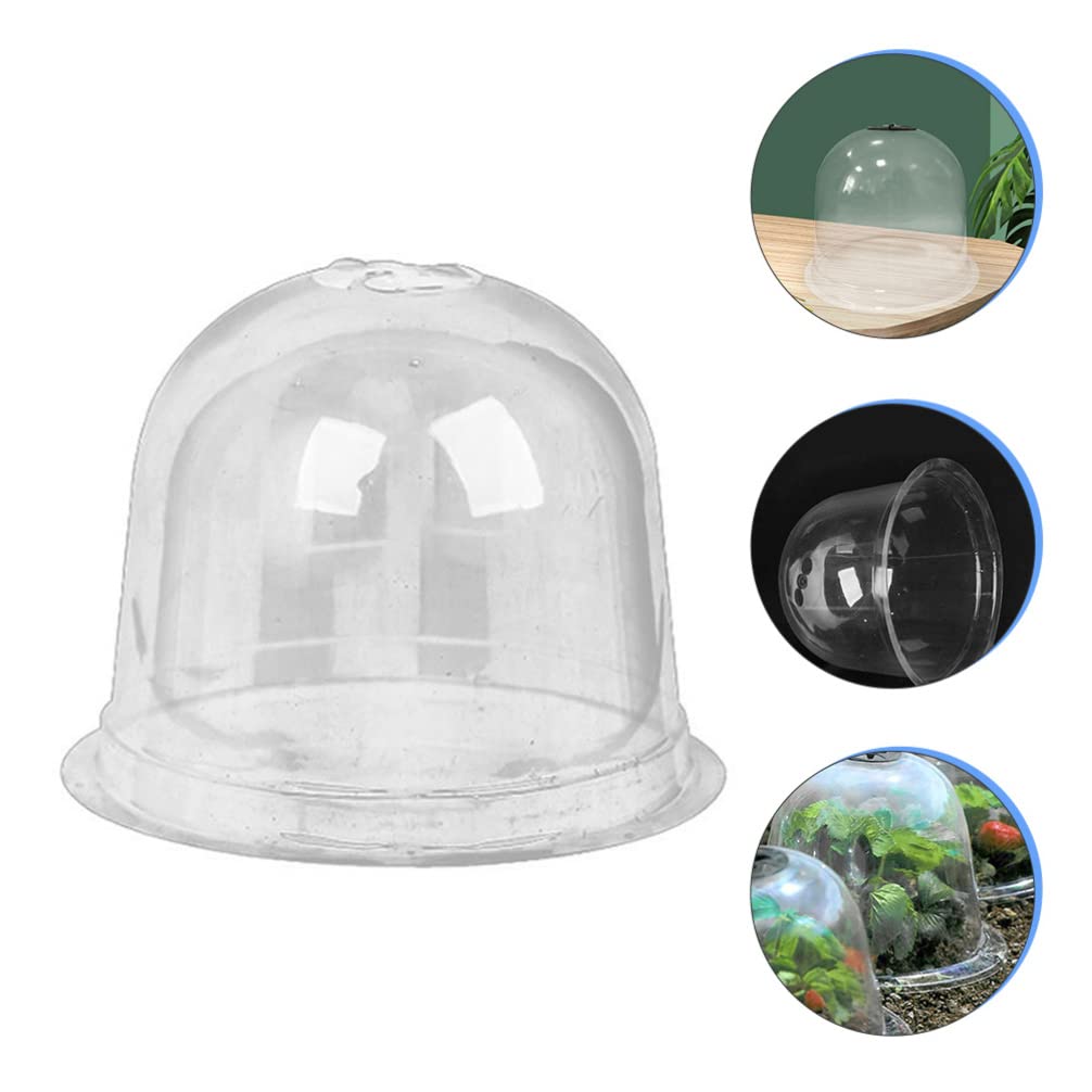 Cloches De Jardin Transparentes Lot 6 - Dôme 26x21 Cm, Piquets Métal, Aérations Réglables, Protection Plantes Gel Animaux - 4