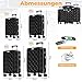 KESSER® Reisekoffer Set 4-teilig | Kofferset ABS Hartschalenkoffer mit Zahlenschloss, Kofferwaage & Reisebrieftasche 360° Rollen | Handgepäck & große Koffer für Business & Reise Trolley (Schwarz)