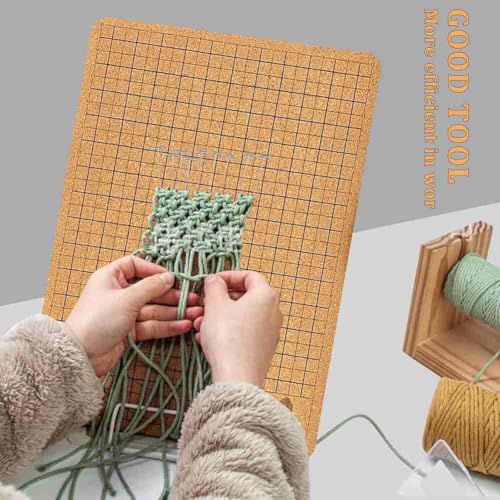 Tablero de macramé de 12 X 16 pulgadas para tejer pulseras cómodamente en casa 4