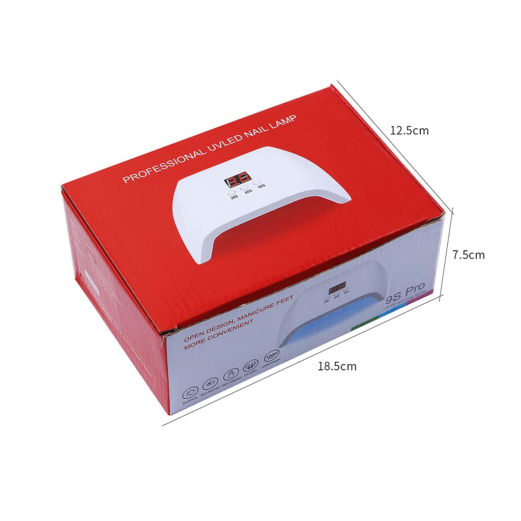 QMQJIA Dryer 120W Gel LED Lamp Automatic Polish Curing Lamp Art Tools for Fingernail & Toenail