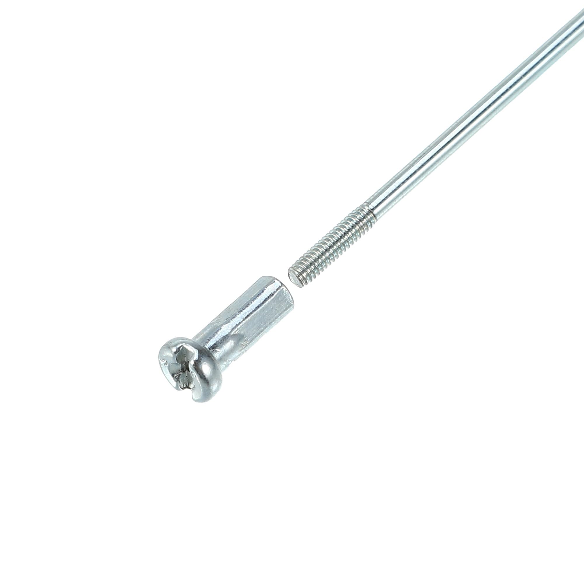 36 raggi a J per bicicletta in acciaio da 183 mm, 172 mm, 146 mm, 137 mm, 133 mm, 128 mm, 125 mm, 115 mm, 113 mm, con nippli
